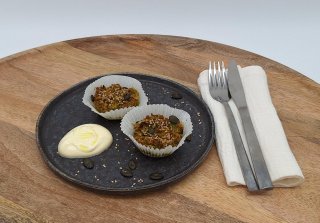 Gemüsemuffins mit Mediterranem Würzöl