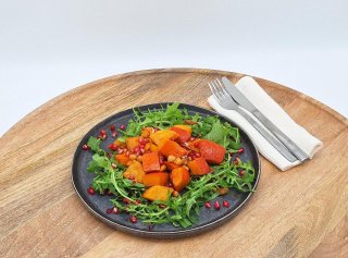 Herbst-Bowl mit Kürbis und Granatapfel