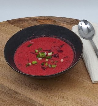 Rote Bete Suppe mit Ingwer