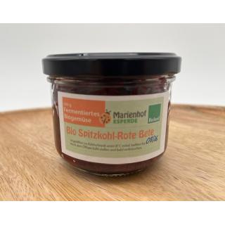 Bio Spitzkohl-Rote Bete im Glas