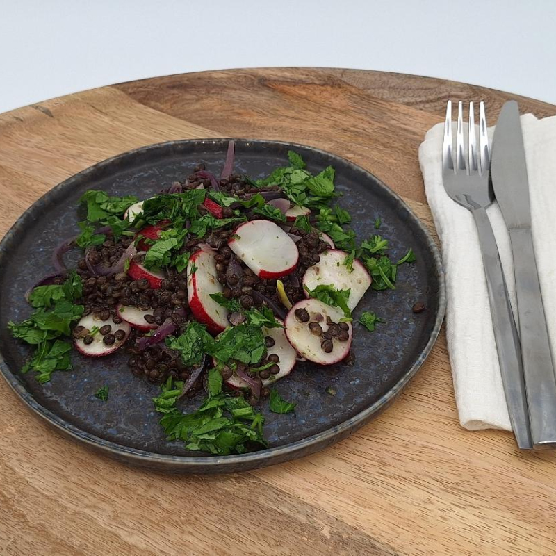 Radieschen-Linsen-Salat