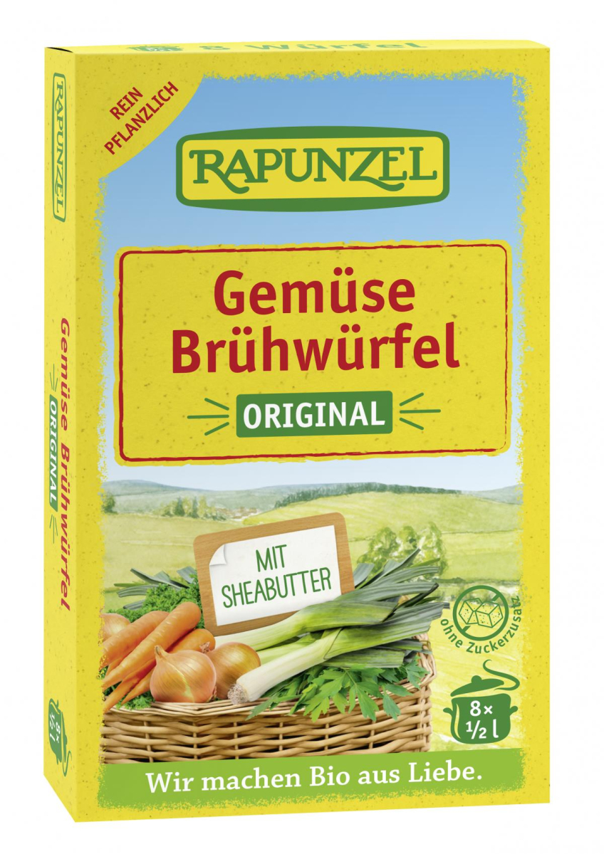Gemüse-Brühwürfel Original, mit Bio-Hefe