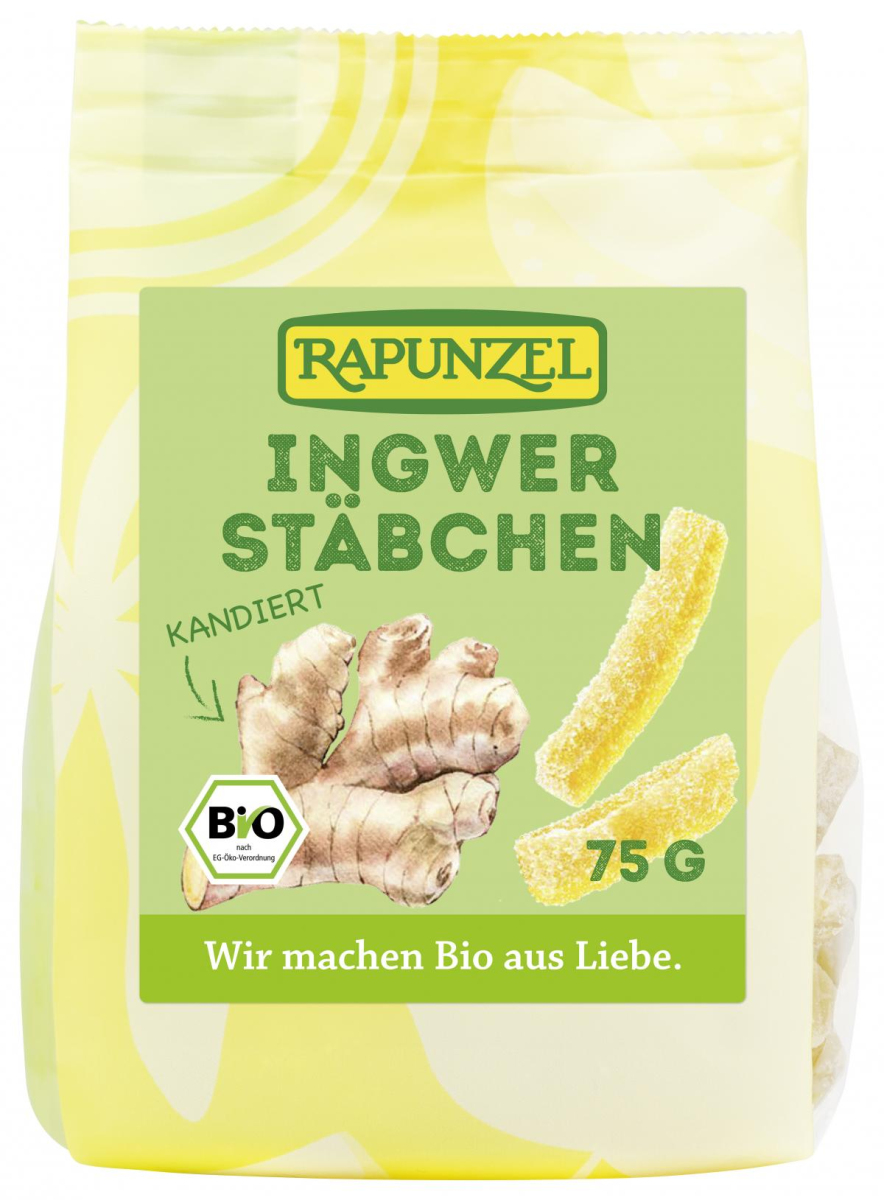 Ingwerstäbchen kandiert