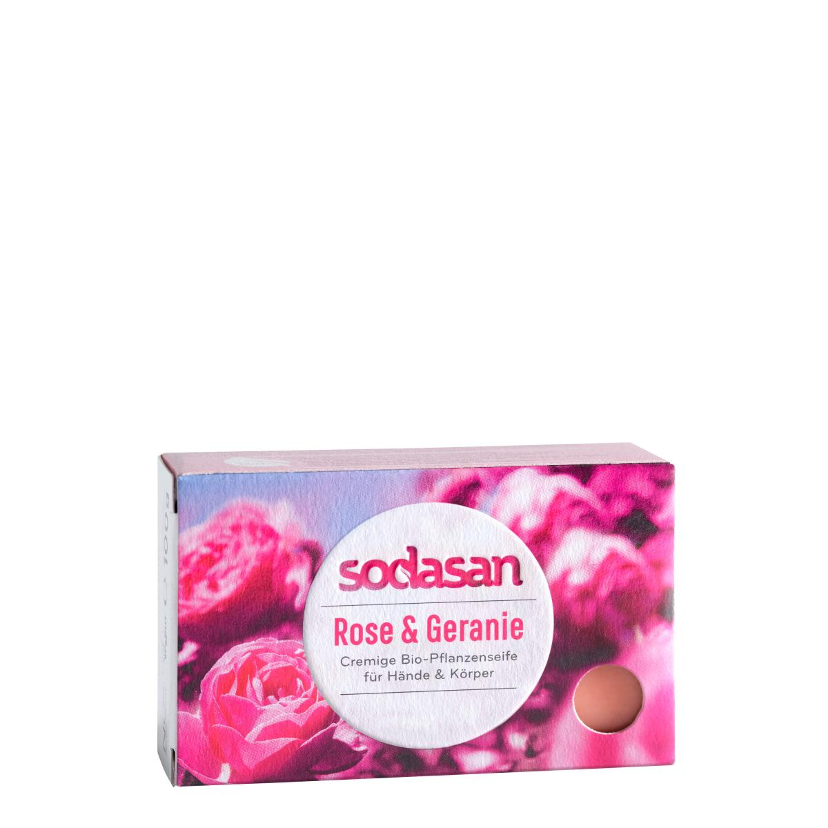 Stückseife Rose & Geranie