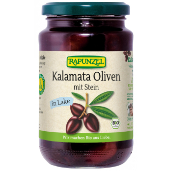 Oliven Kalamata violett, mit Stein in Lake