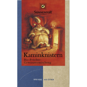 Kaminknistern Früchtetee
