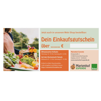 Gutschein über 30€